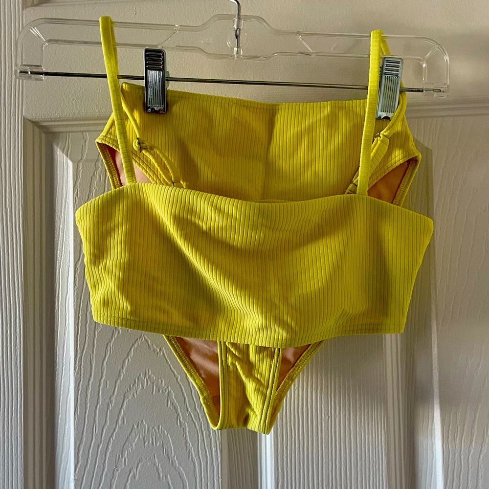 Something Navy x Nordstrom Yellow Bikini